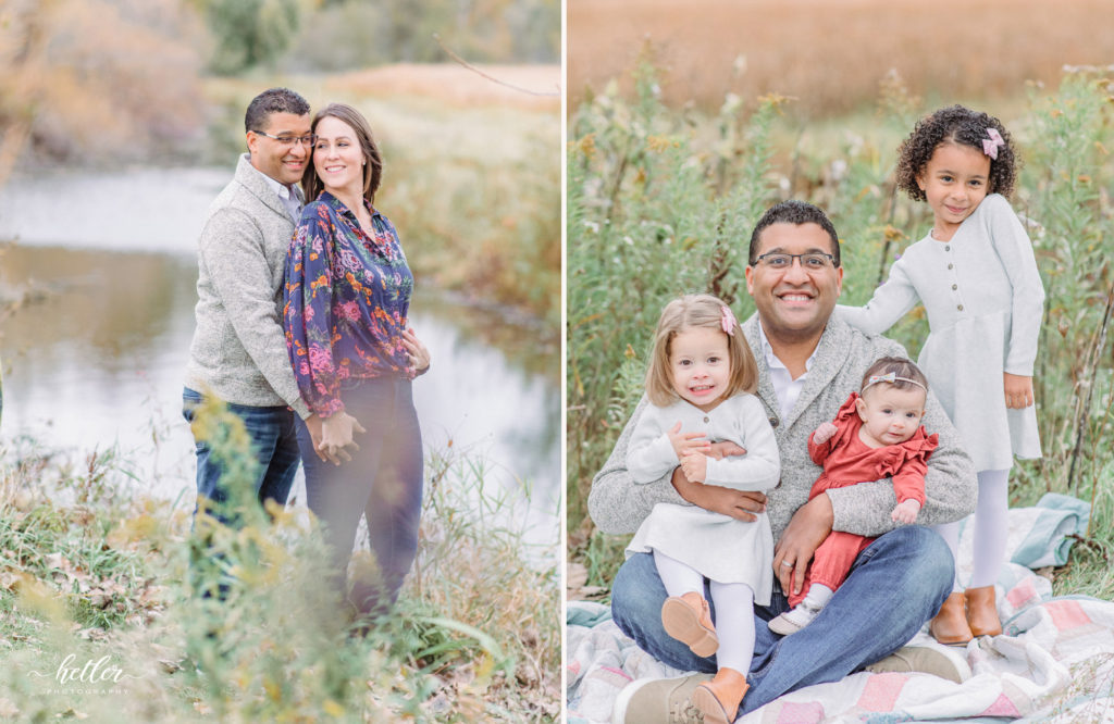 Fall family photos at Roselle Park in Ada Michigan