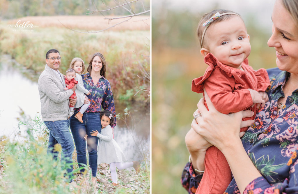 Fall family photos at Roselle Park in Ada Michigan