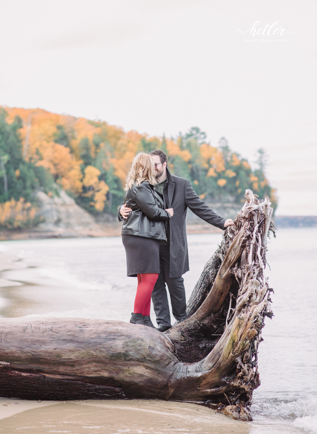 Photo session at Miners Beach at Pictured Rocks National Lakeshore in the Upper Peninsula of Michigan