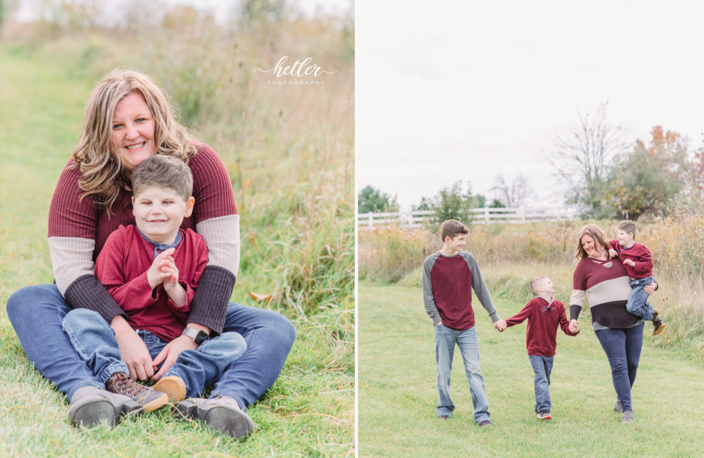 Special needs photography at Hydrangea Blu barn in Rockford Michigan