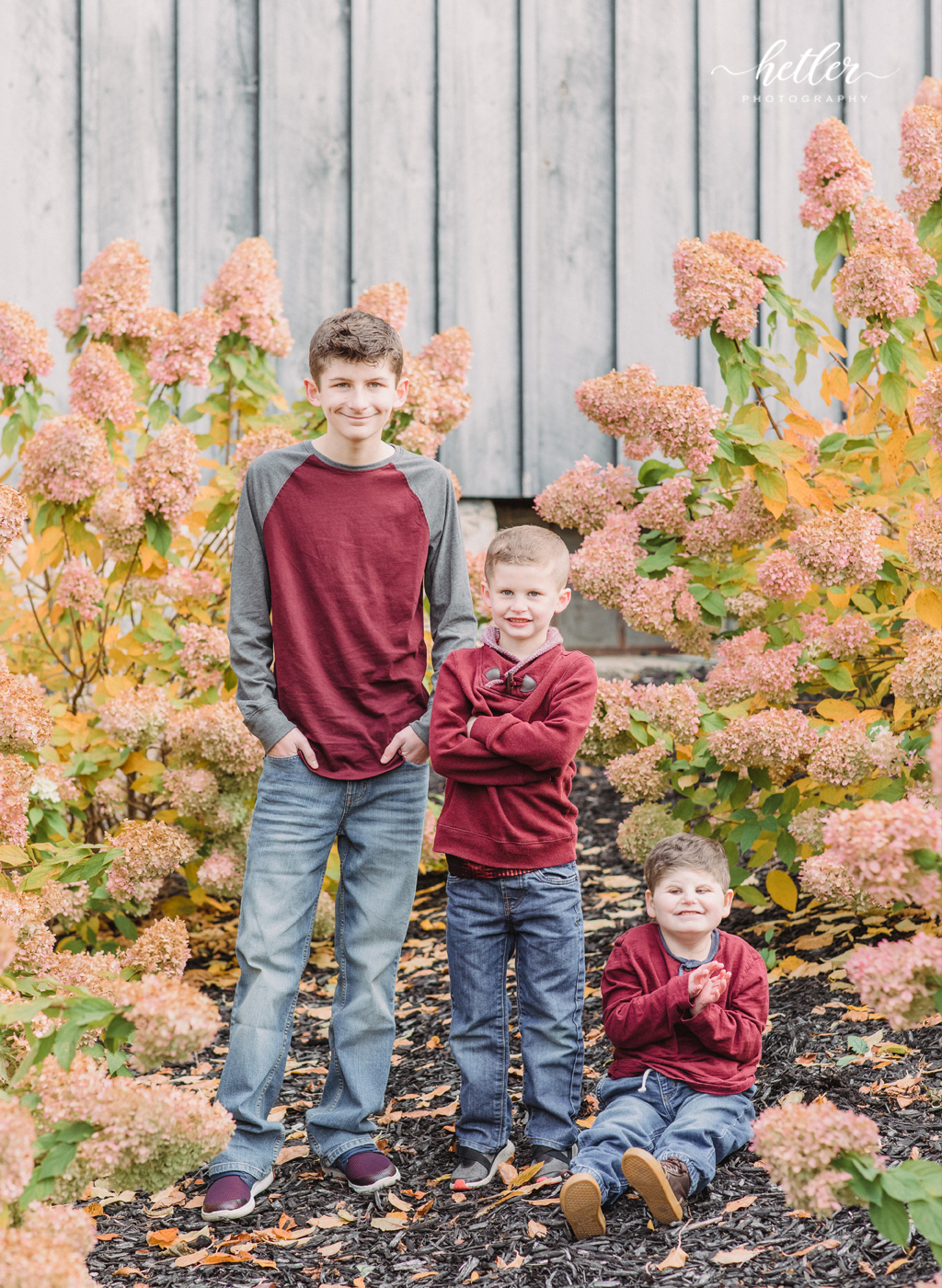 Special needs photography at Hydrangea Blu barn in Rockford Michigan