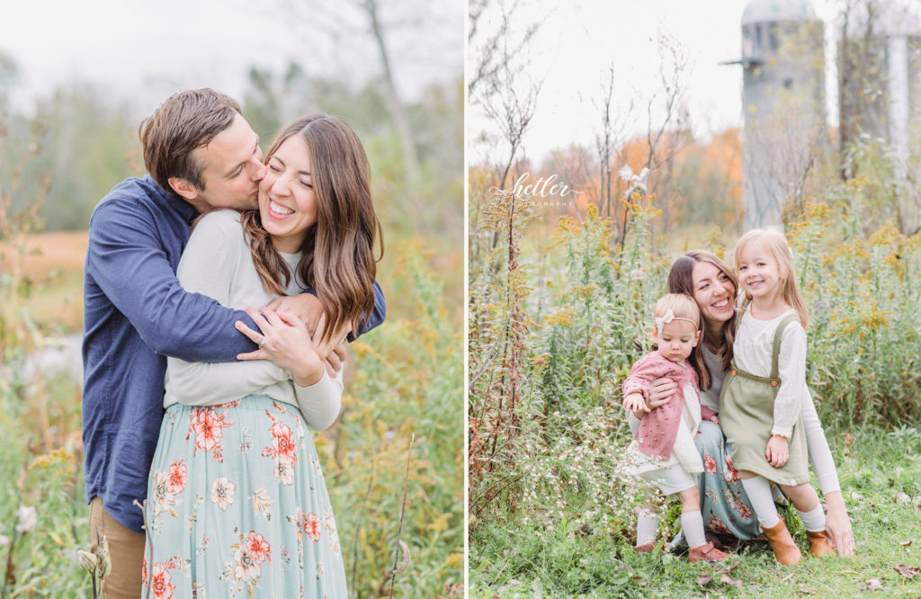 Fall family photos at Roselle Park in Ada Michigan