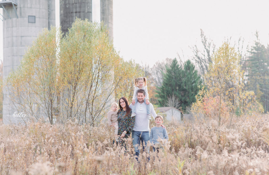 Fall family photo session at Roselle Park in Ada Michigan