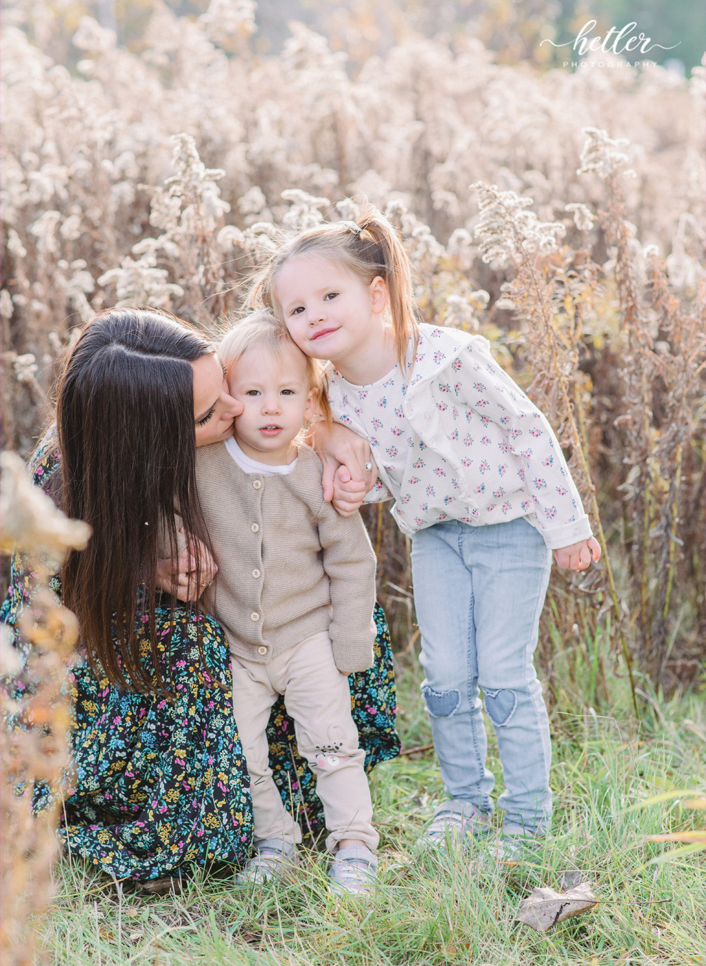 Fall family photo session at Roselle Park in Ada Michigan