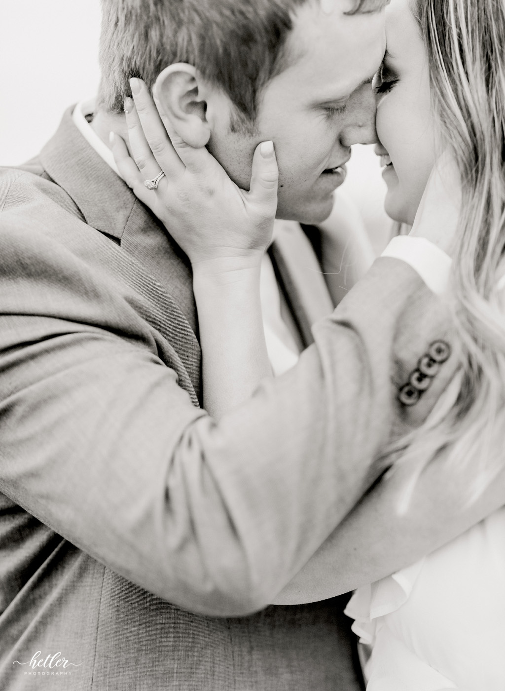West Michigan intimate wedding photographer for a small March wedding
