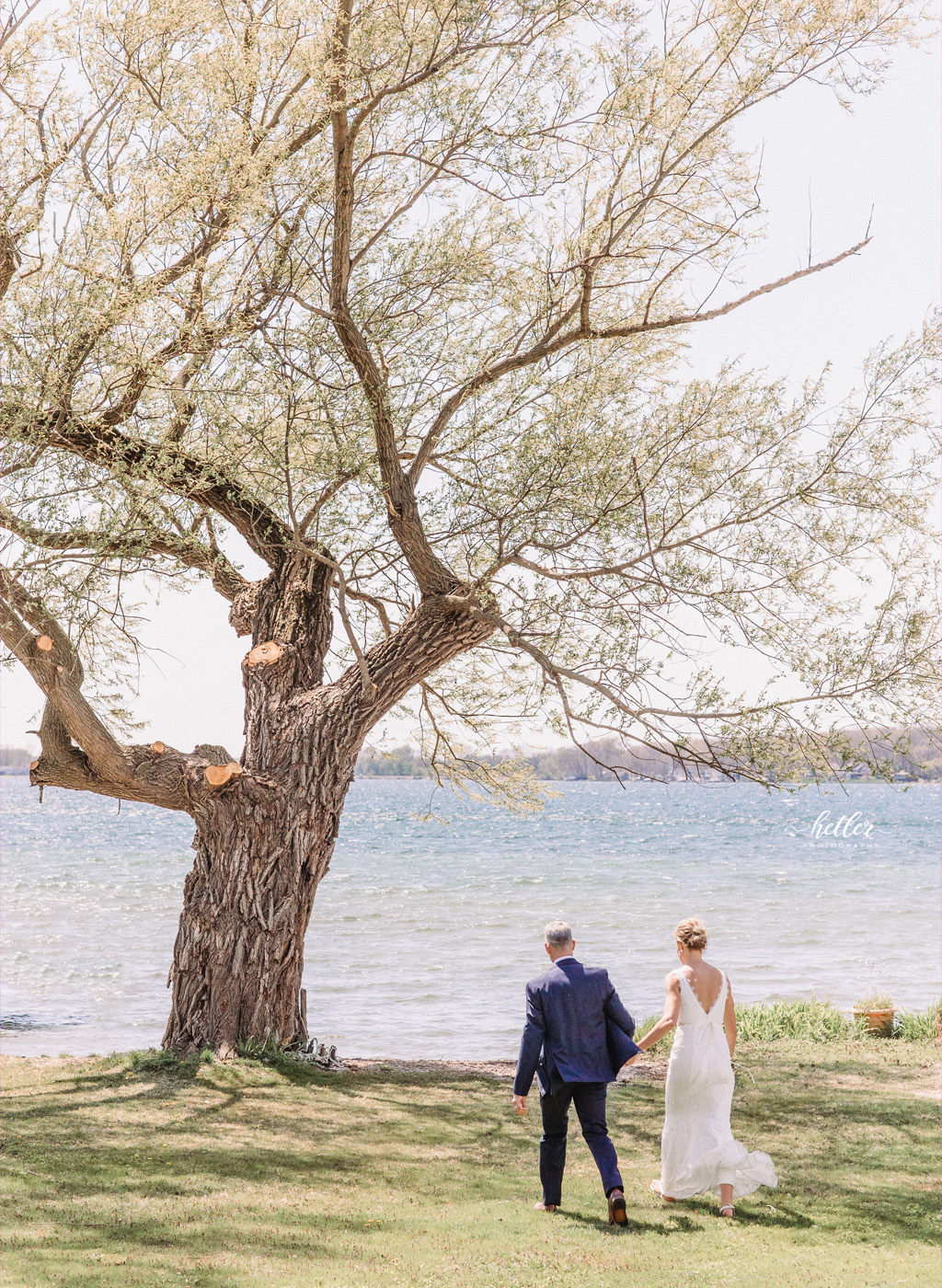 Spring lakeside intimate wedding in Vicksburg Michigan