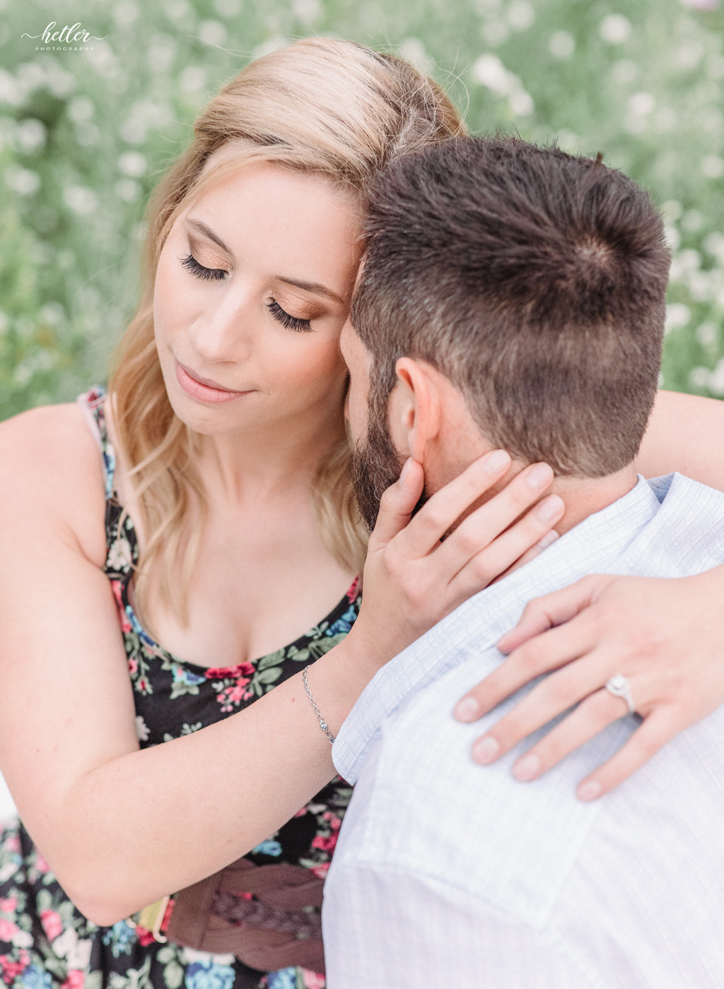 Grand Rapids lakeside summer engagement session