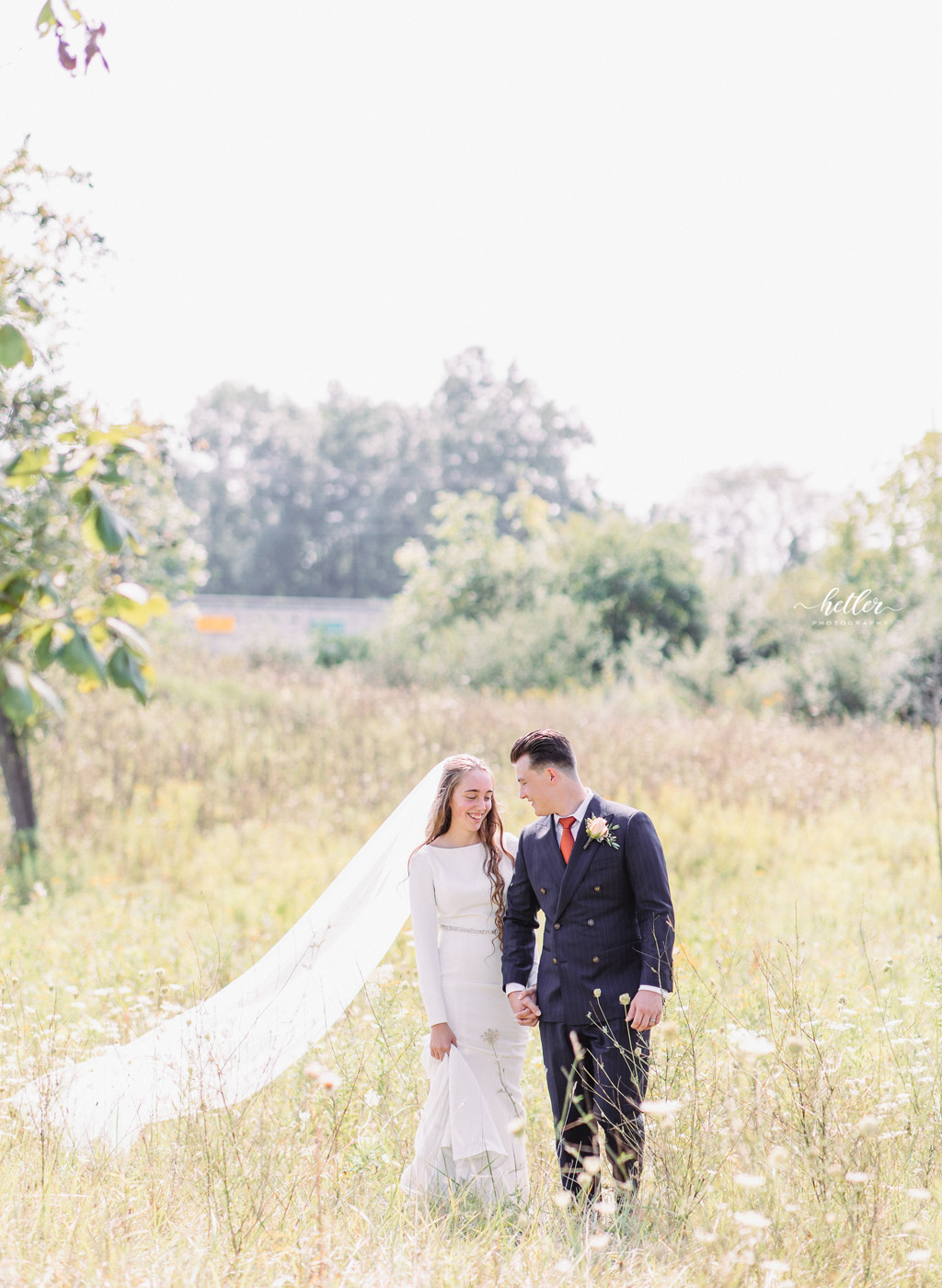 Ann Arbor summer wedding with terracotta and blush pink