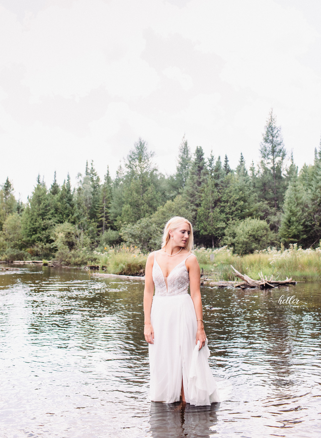 Summer wedding in Grayling Michigan on the AuSable River