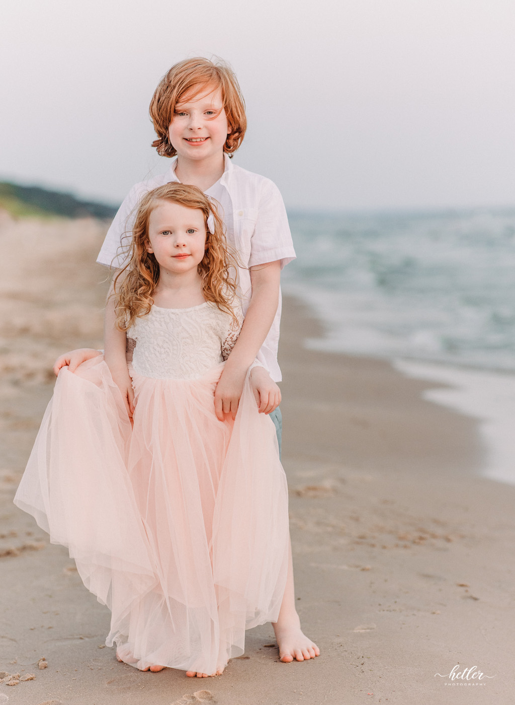 Lake Michigan family photo session at PJ Hoffmaster State Park in Muskegon