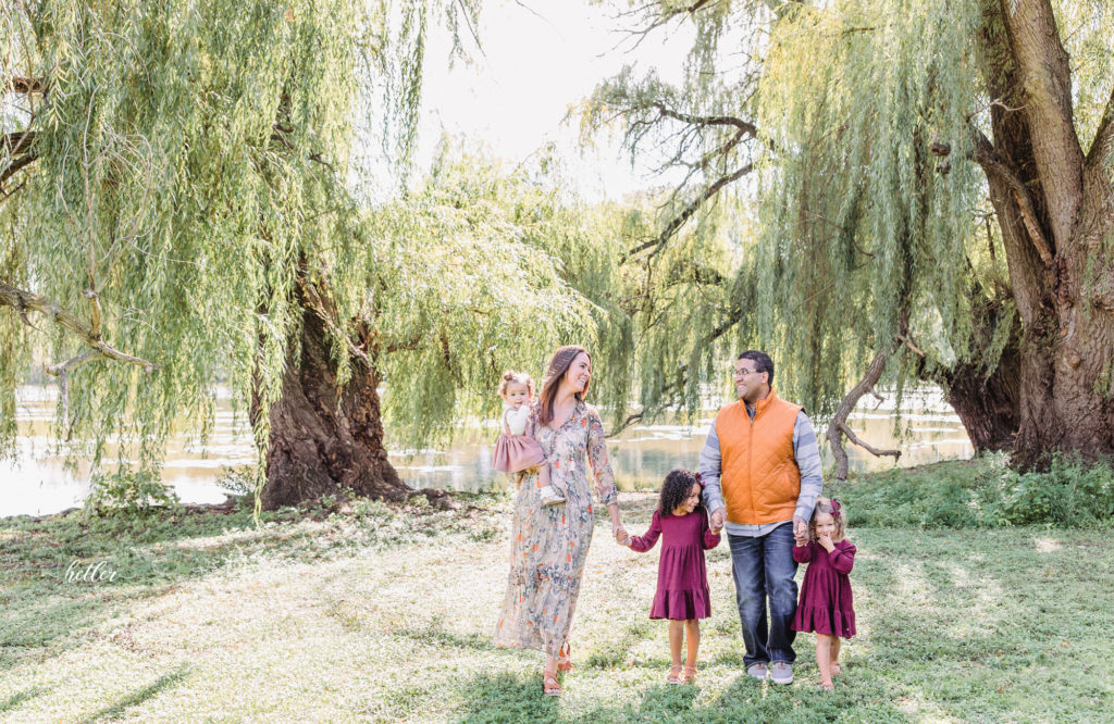 An early fall family session at Riverside Park in Grand Rapids Michigan