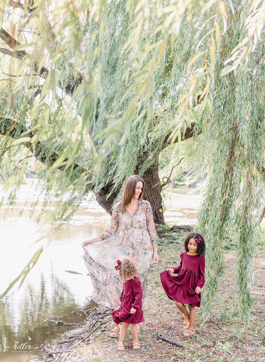 An early fall family session at Riverside Park in Grand Rapids Michigan