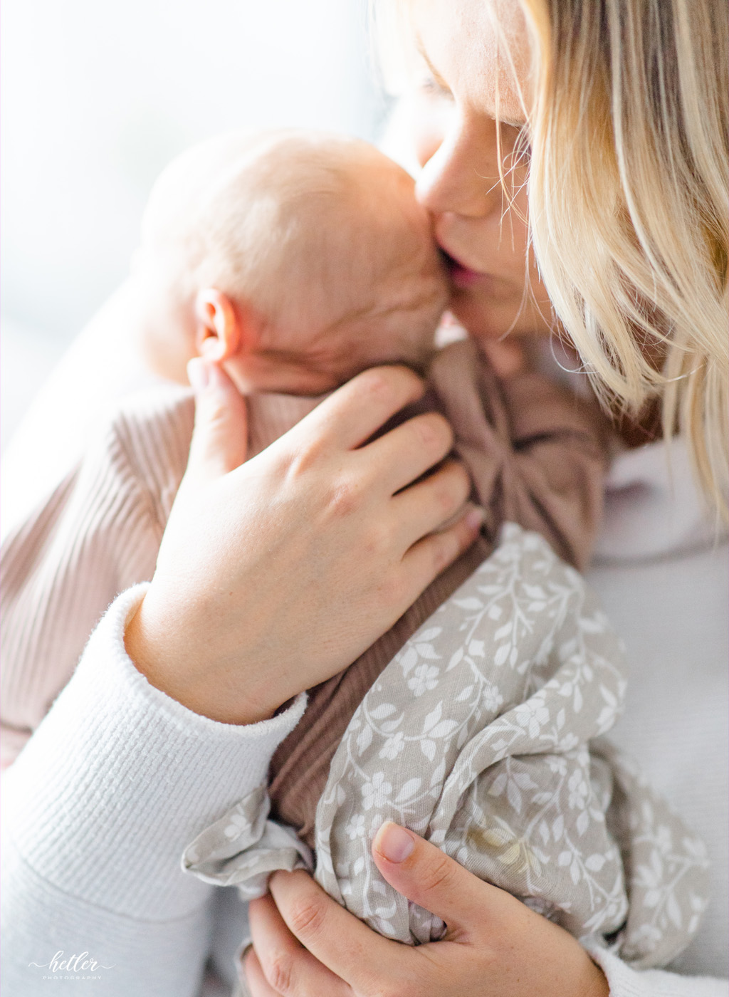 In-home newborn photo session in Allendale Michigan