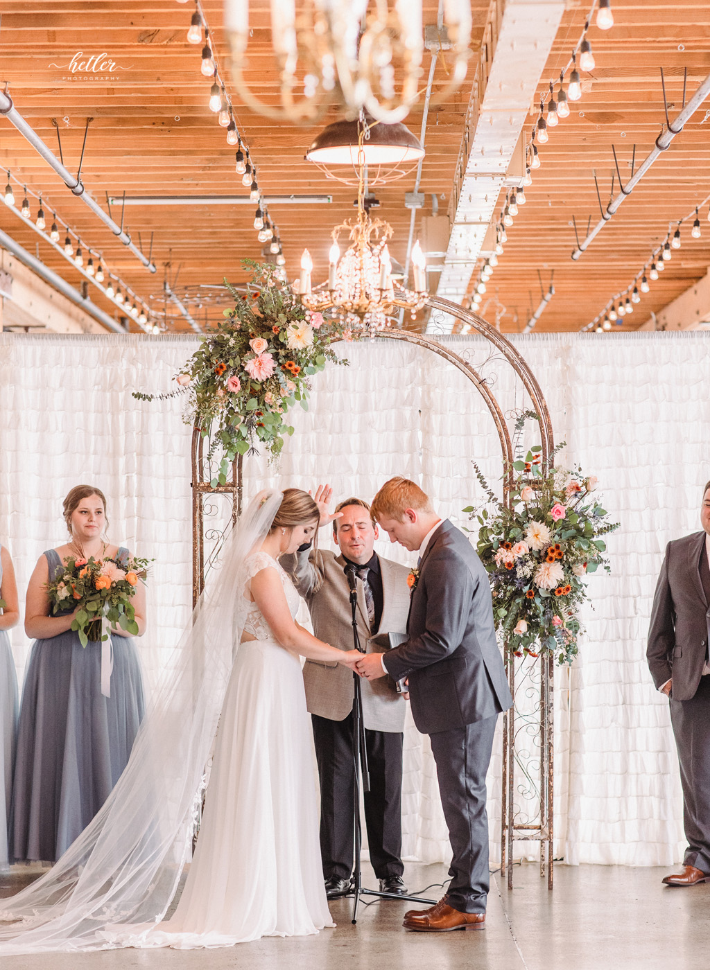 Downtown Grand Rapids Michigan fall warehouse wedding at The Cheney Place