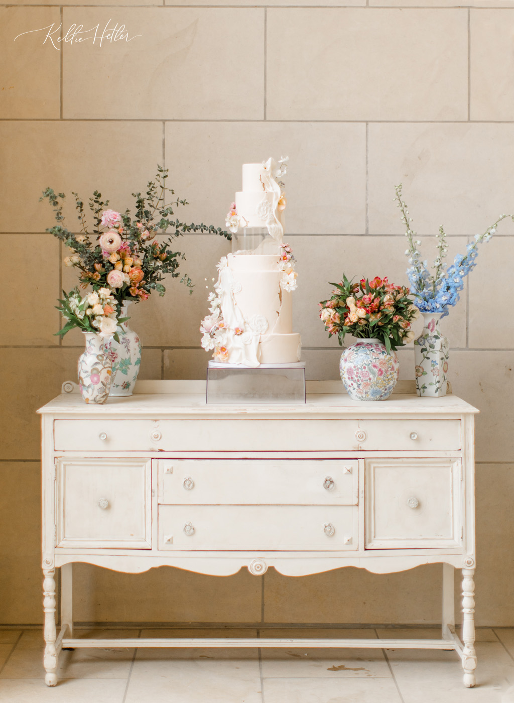 six tier wedding cake
